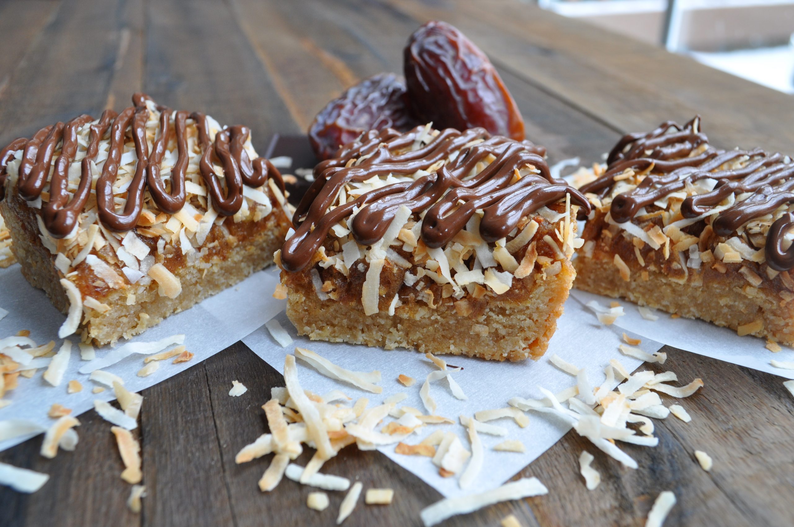 Homemade Samoa Bars — Featherstone Nutrition