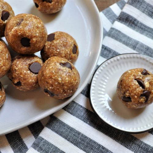 Chocolate Chip Cookie Dough Bites Featherstone Nutrition