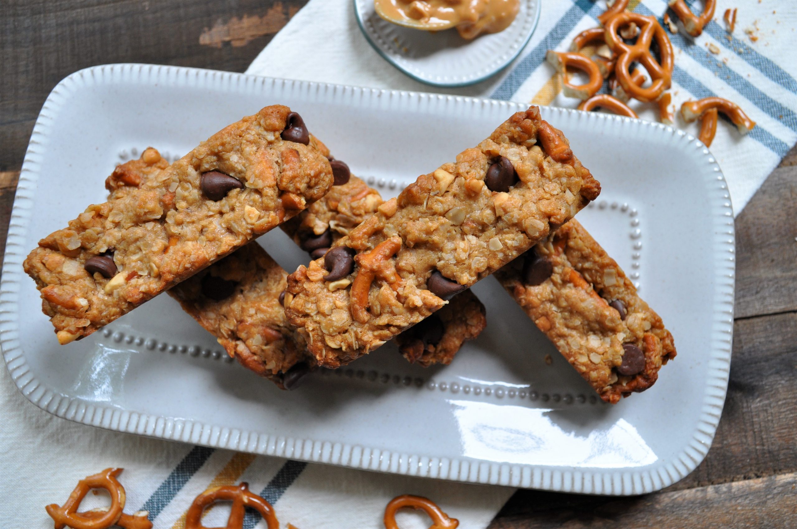 Pretzel Peanut Butter Granola Bars — Featherstone Nutrition