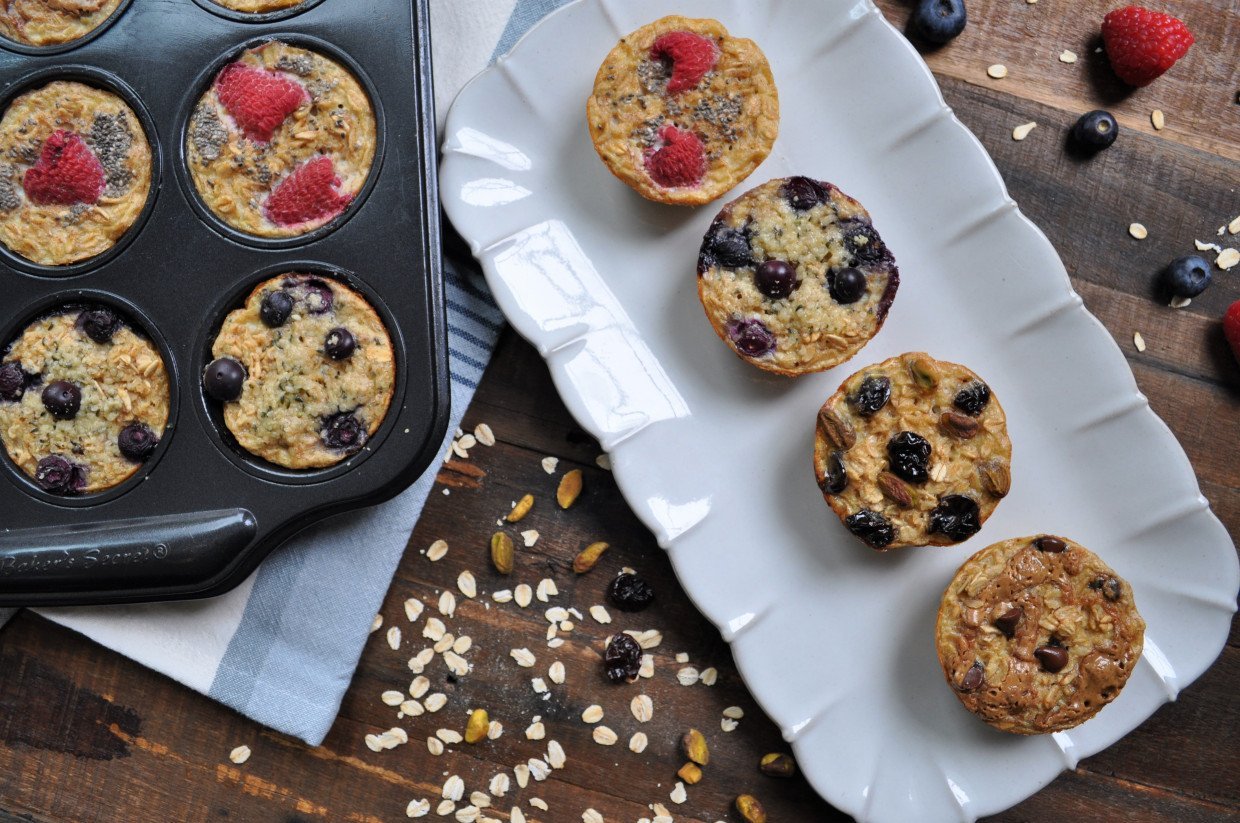 Baked Oatmeal Cups — Featherstone Nutrition