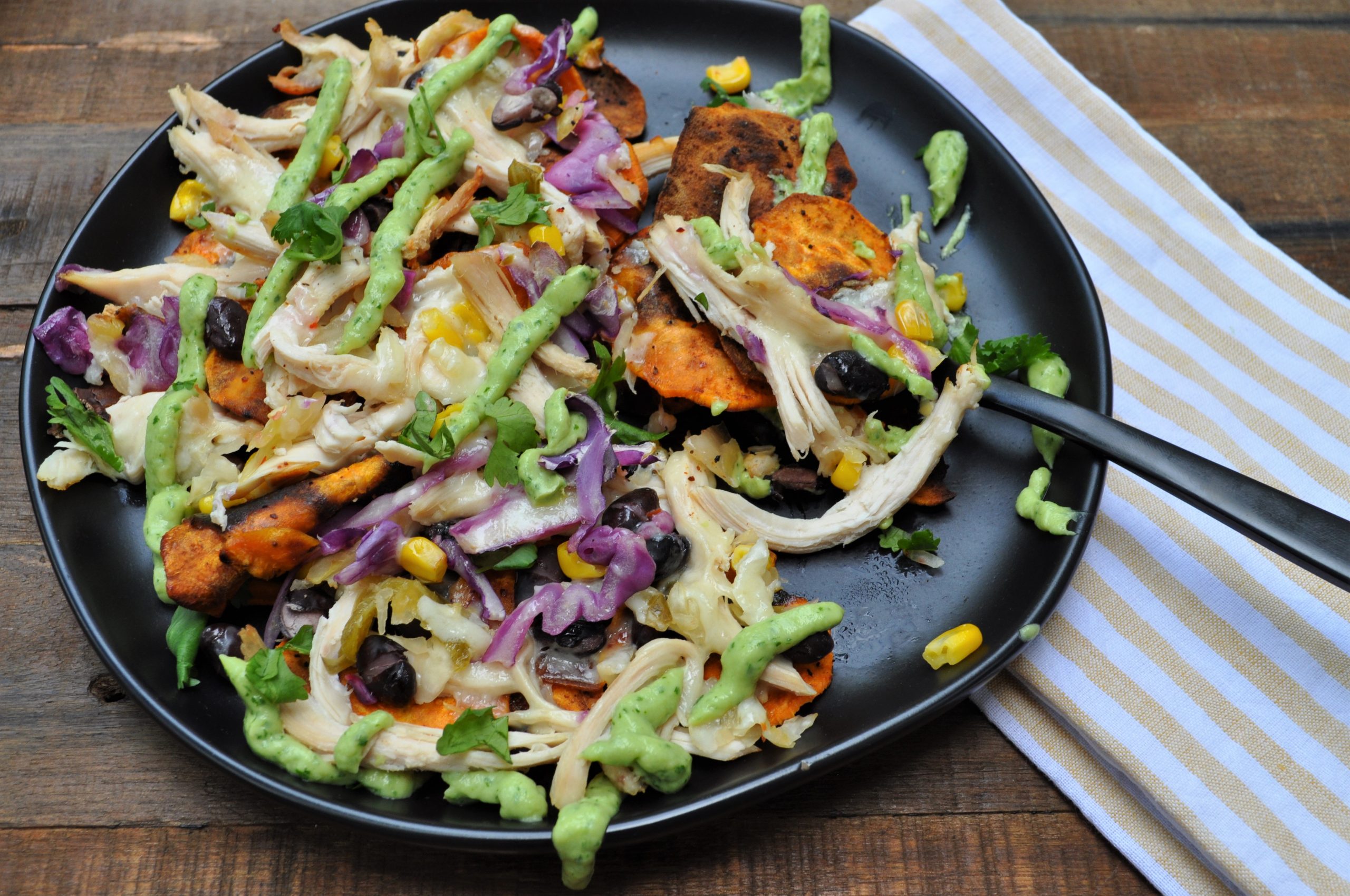 Loaded Sweet Potato Nachos — Featherstone Nutrition