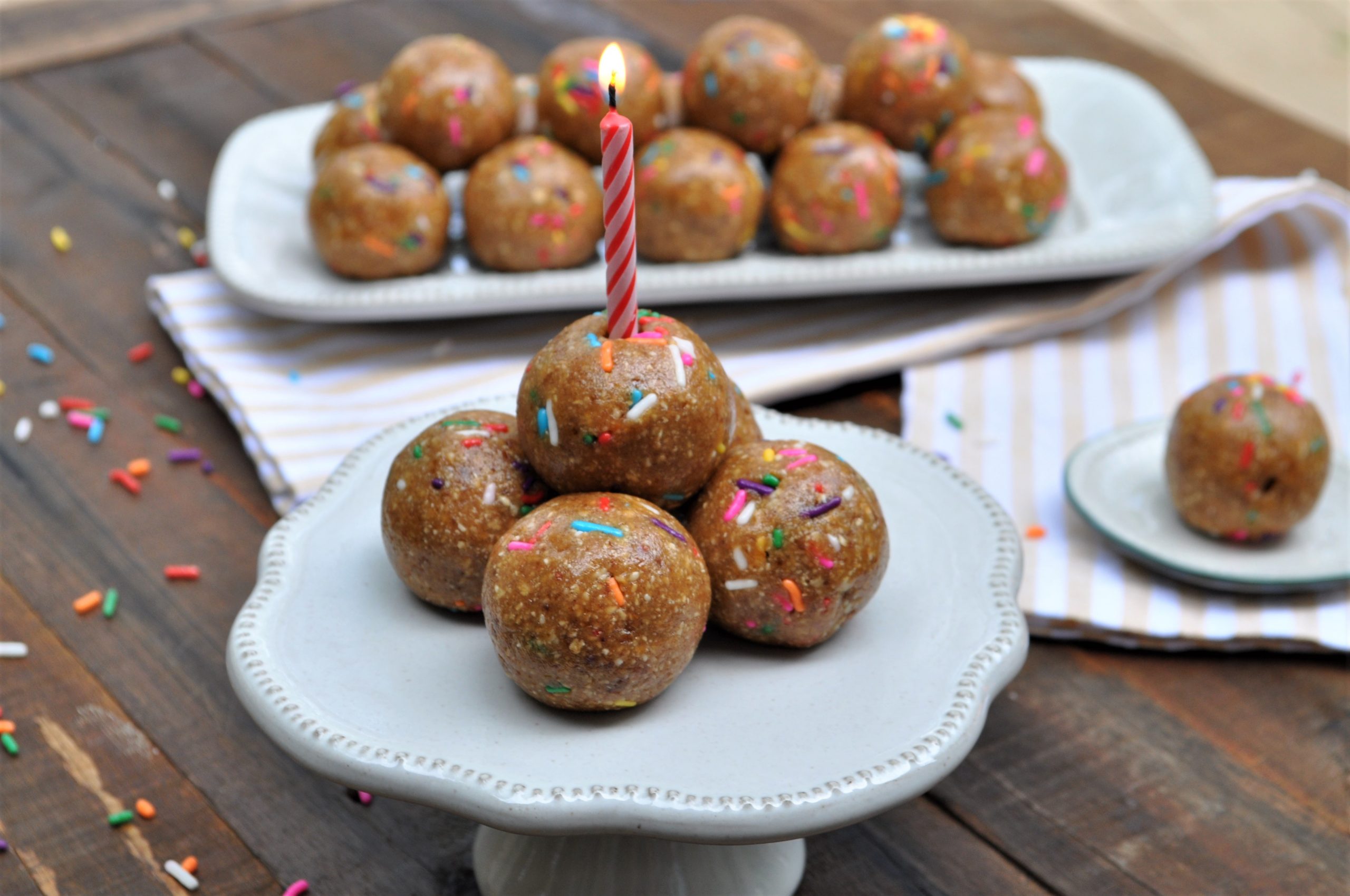 Birthday Cake Energy Bites — Featherstone Nutrition