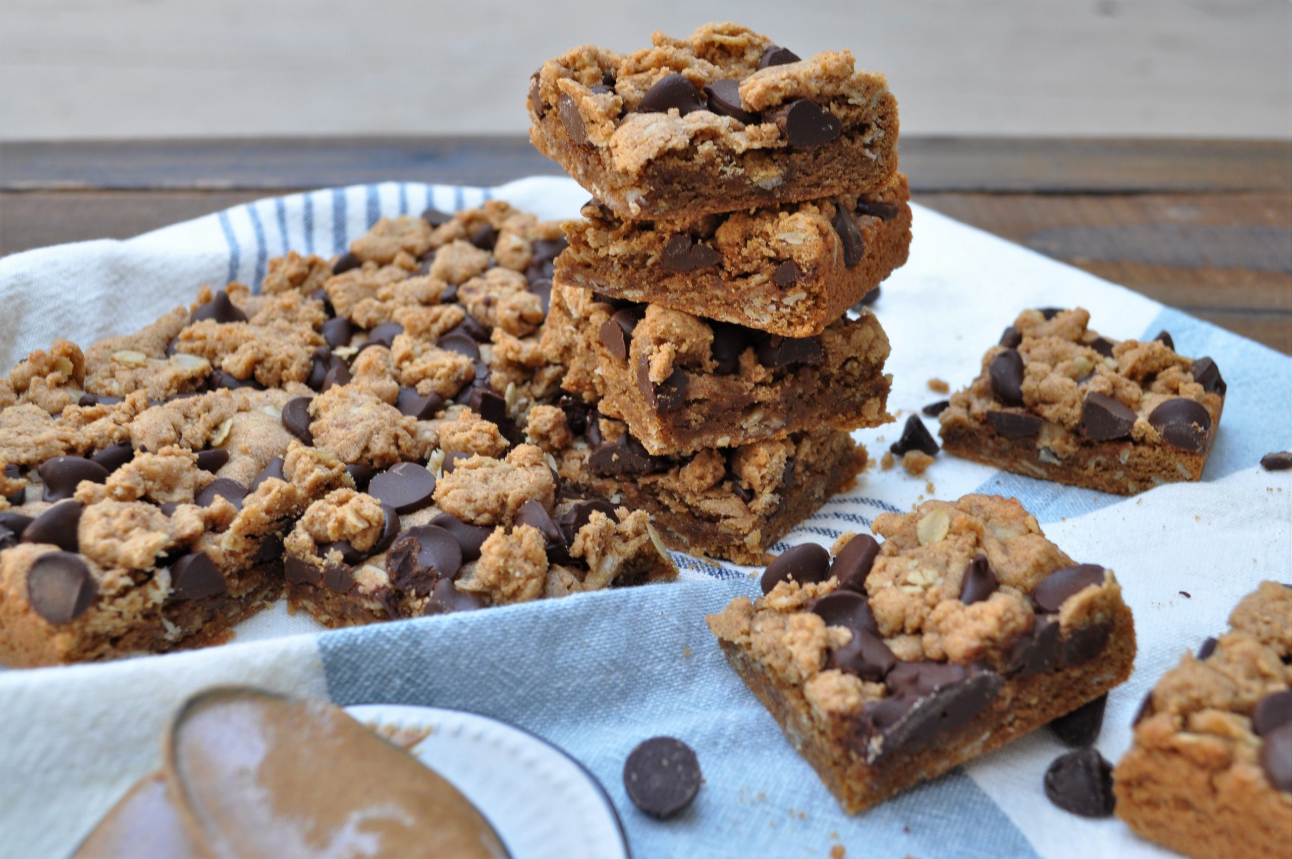 Dark Chocolate Almond Butter Bars — Featherstone Nutrition