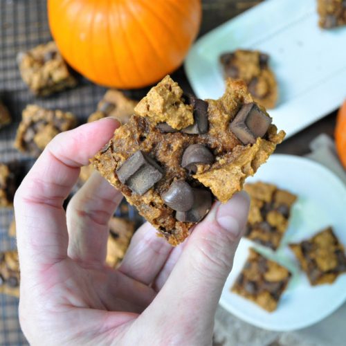Pumpkin Almond Butter Cookie Bars — Featherstone Nutrition