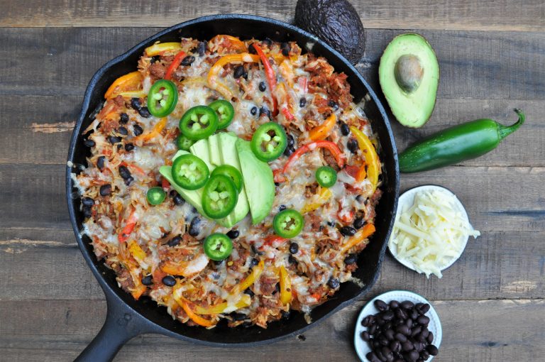 Fajita Skillet One Pan Meal Prep — Featherstone Nutrition