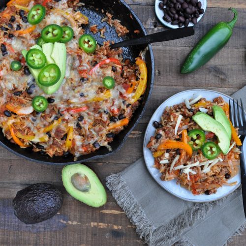Fajita Skillet One Pan Meal Prep — Featherstone Nutrition