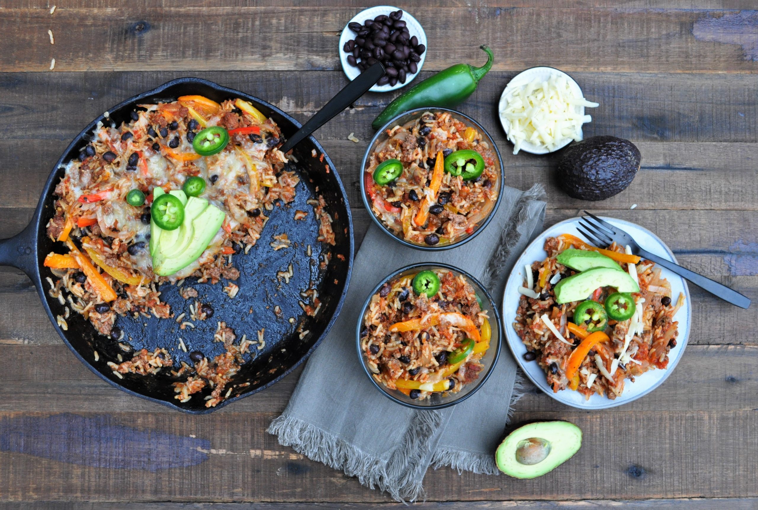 Fajita Skillet One Pan Meal Prep — Featherstone Nutrition