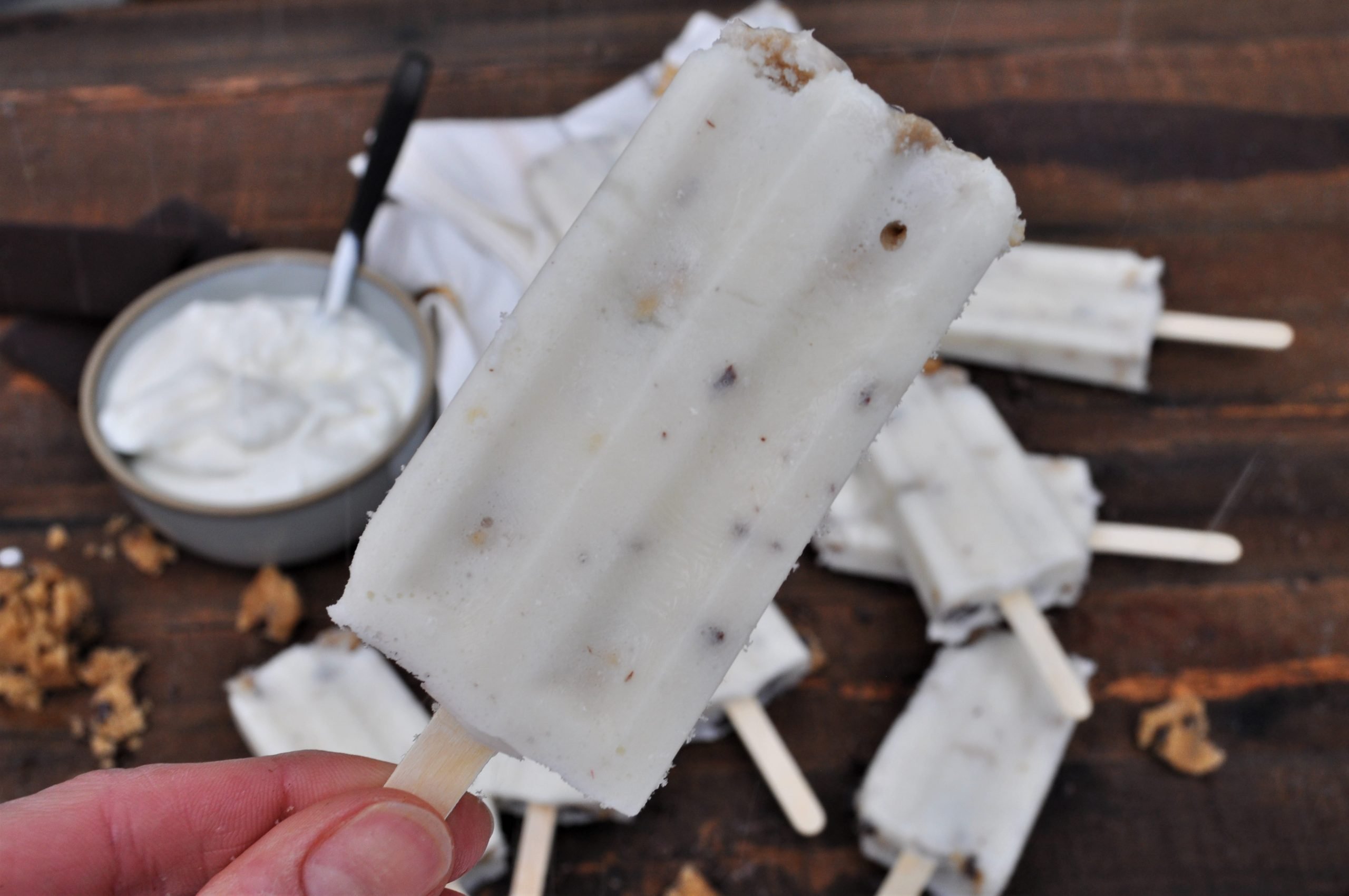 Cookie Dough Frozen Greek Yogurt Bars-image