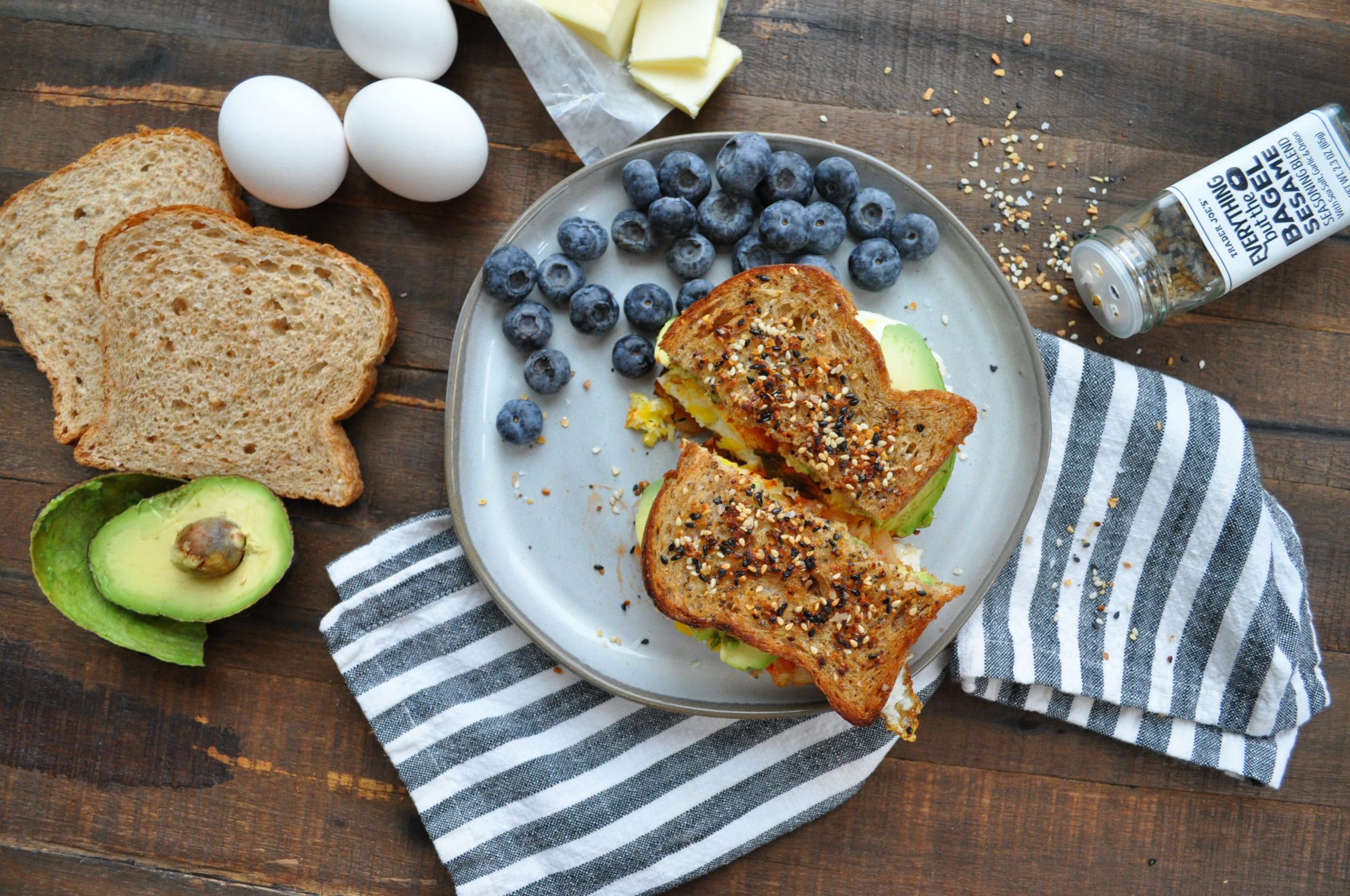 Everything But the Bagel Egg Sandwich — Featherstone Nutrition