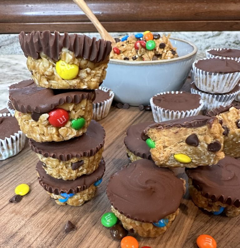 No Bake PB Granola Dough Cups — Featherstone Nutrition