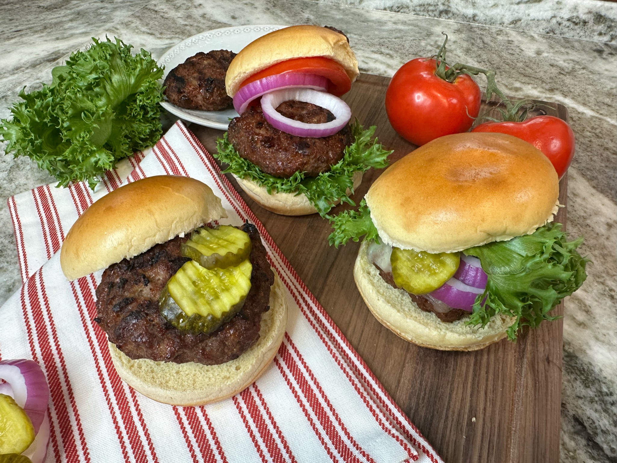 Sweet BBQ Onion Burgers — Featherstone Nutrition