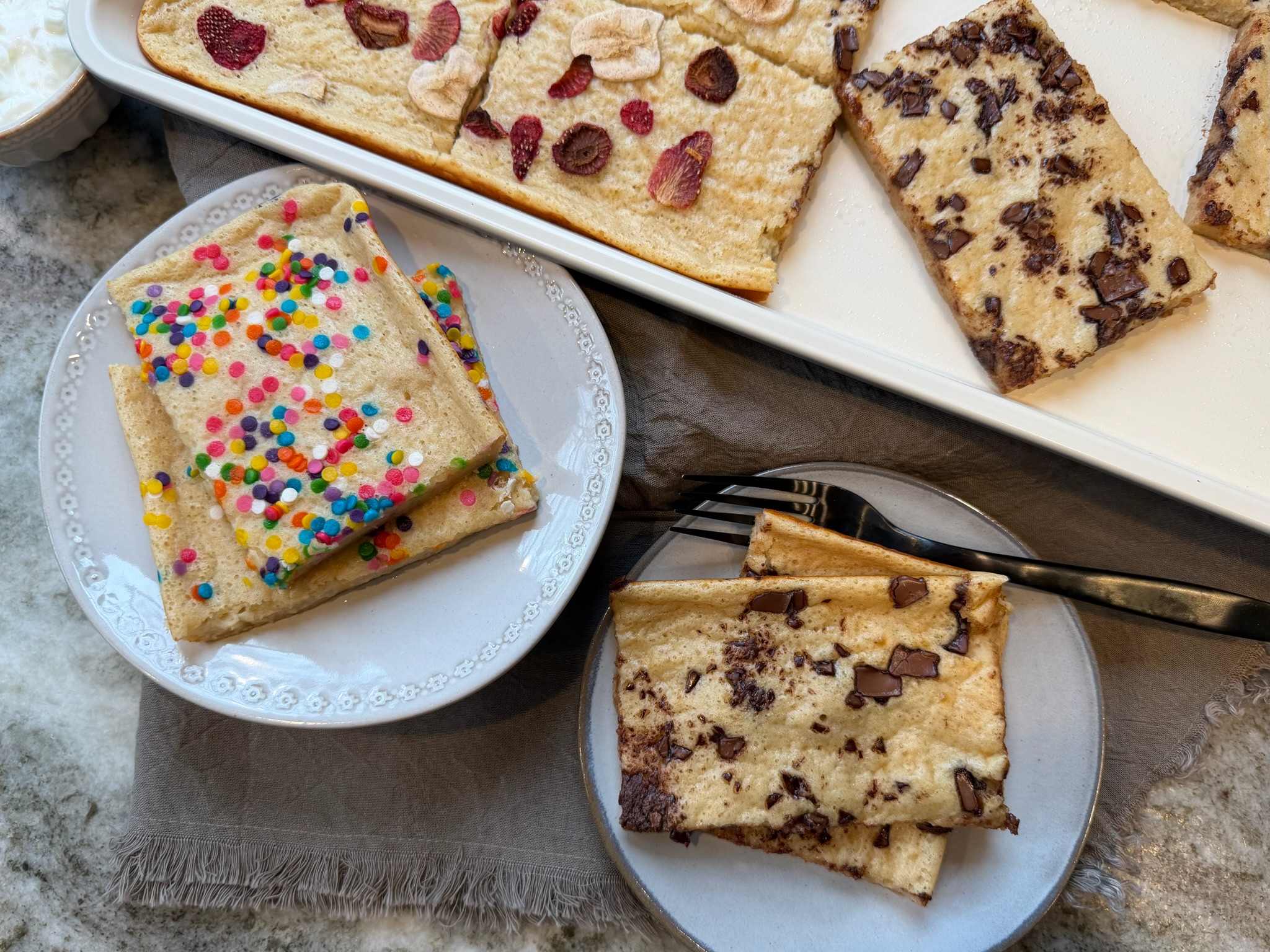 High Protein Sheet Pancake Bake — Featherstone Nutrition